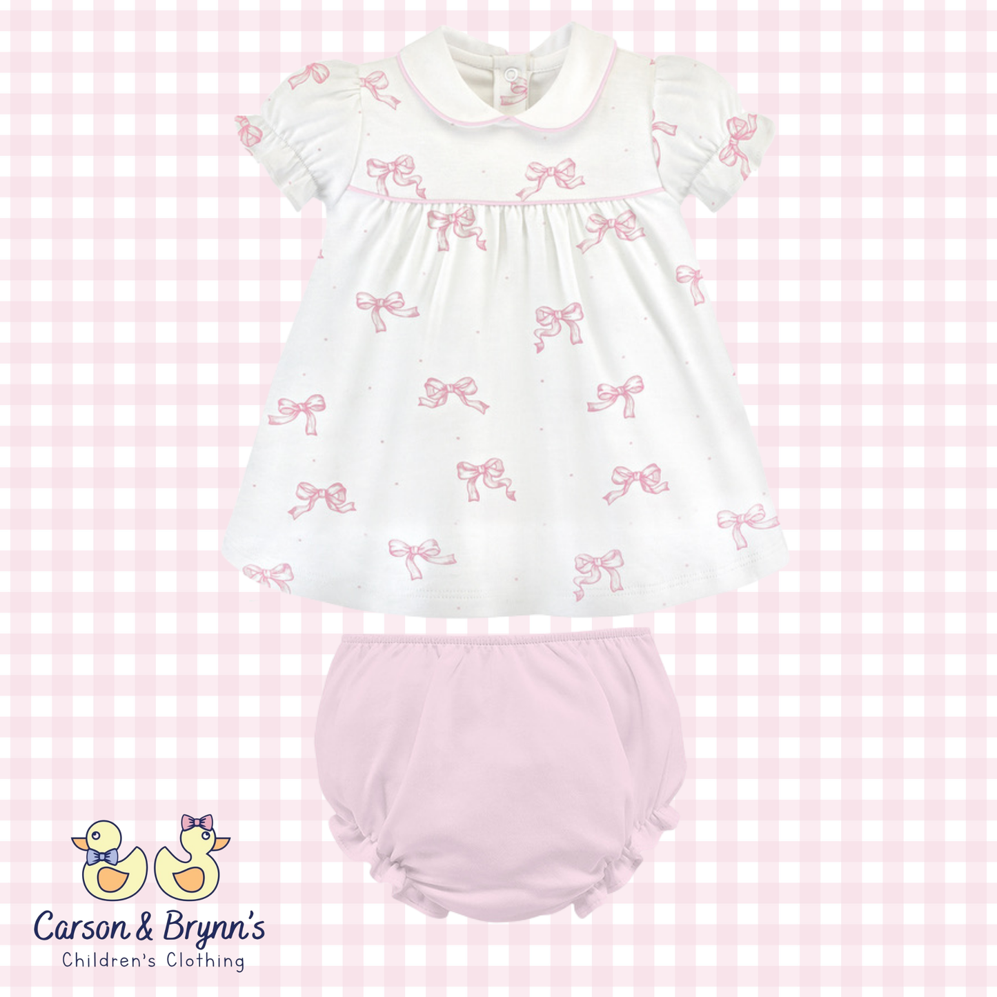 Baby Club Chic Pretty Bows Diaper Set