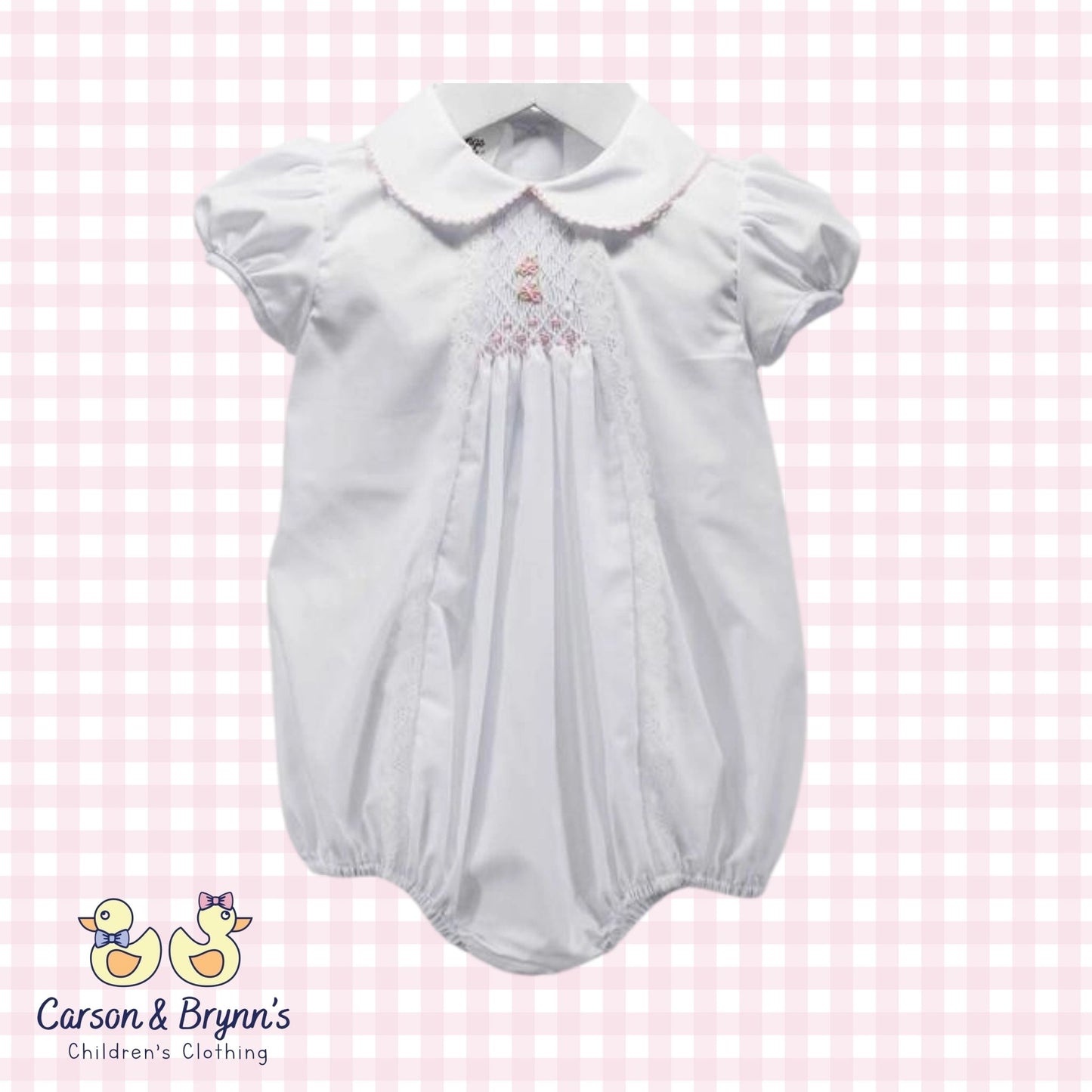 Baby Blessings Amelia Bubble- White