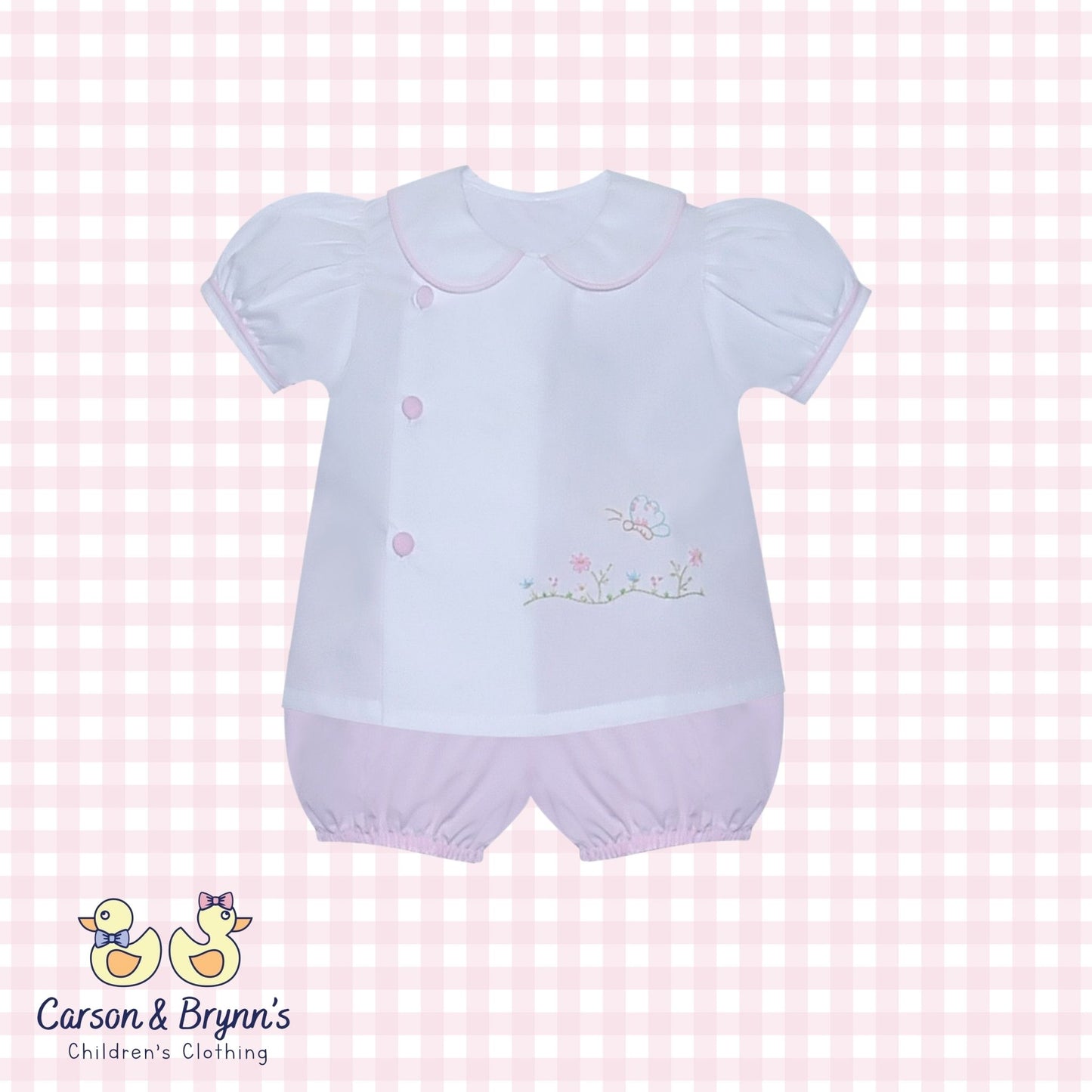 Baby Sen Kieran Bloomer Set- Pink