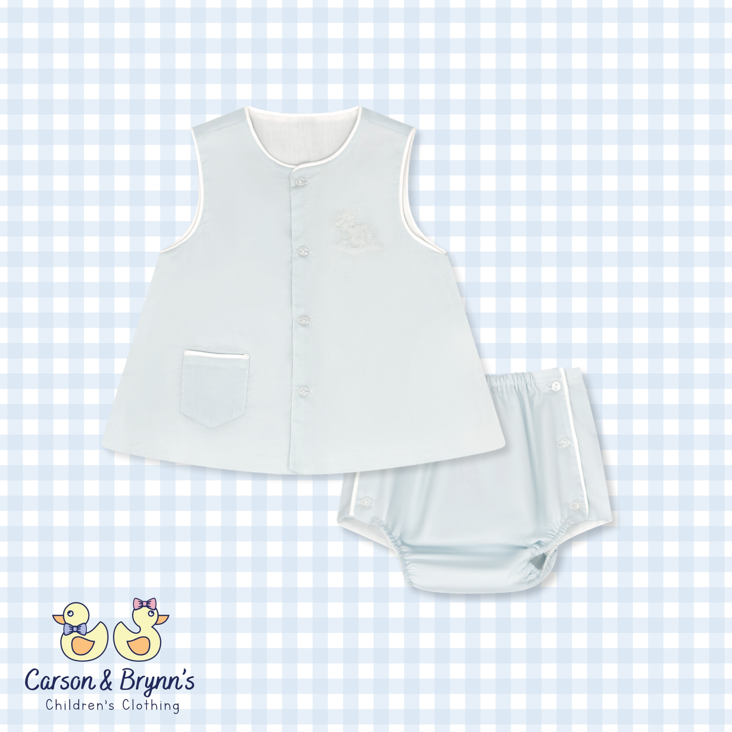 Lullaby Set Mason Diaper Set- Rocking Horse