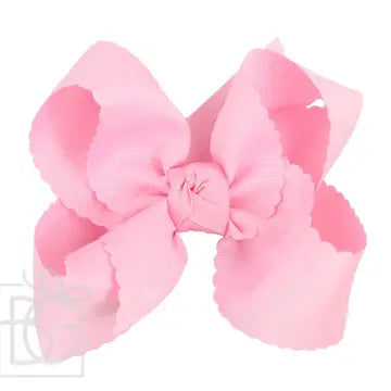 Beyond Creations Medium Scalloped Edge Bow- Multiple Colors