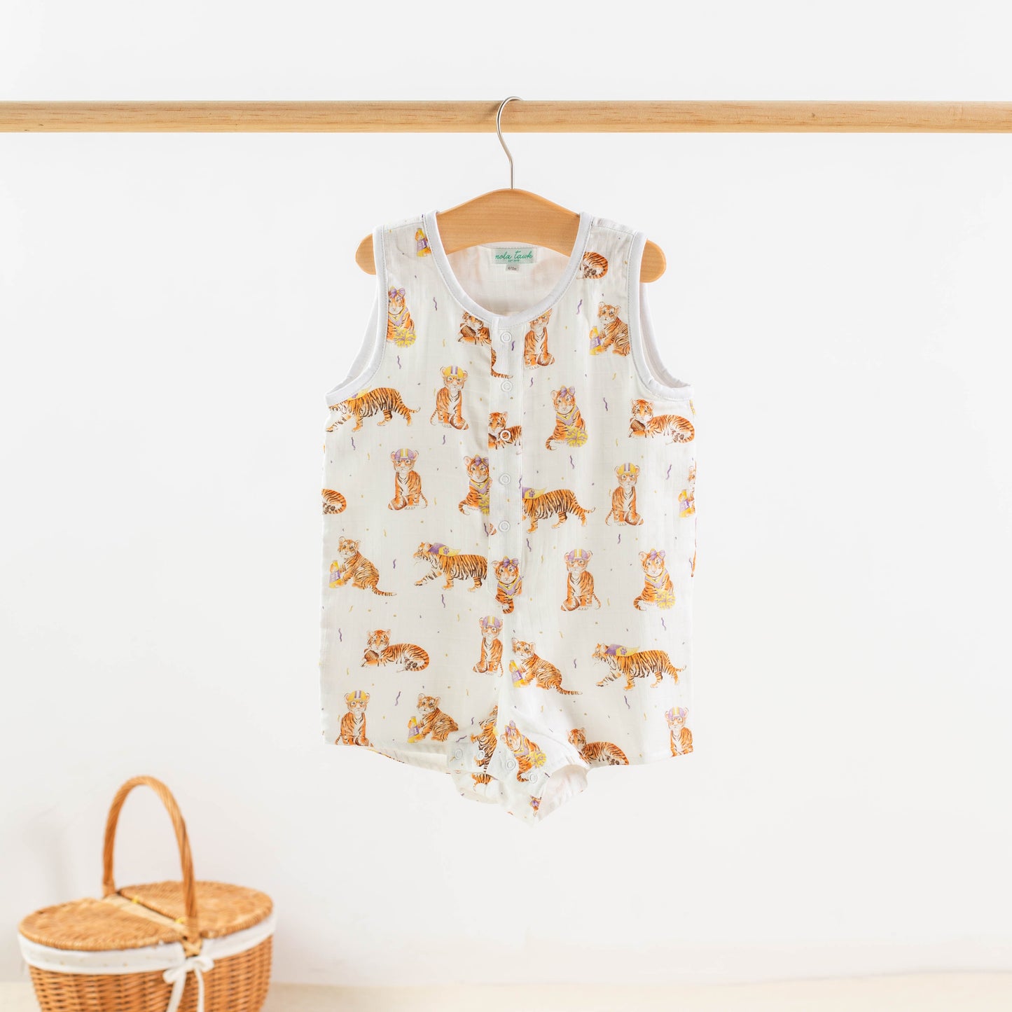 Louisiana Tigers Organic Muslin Shortall