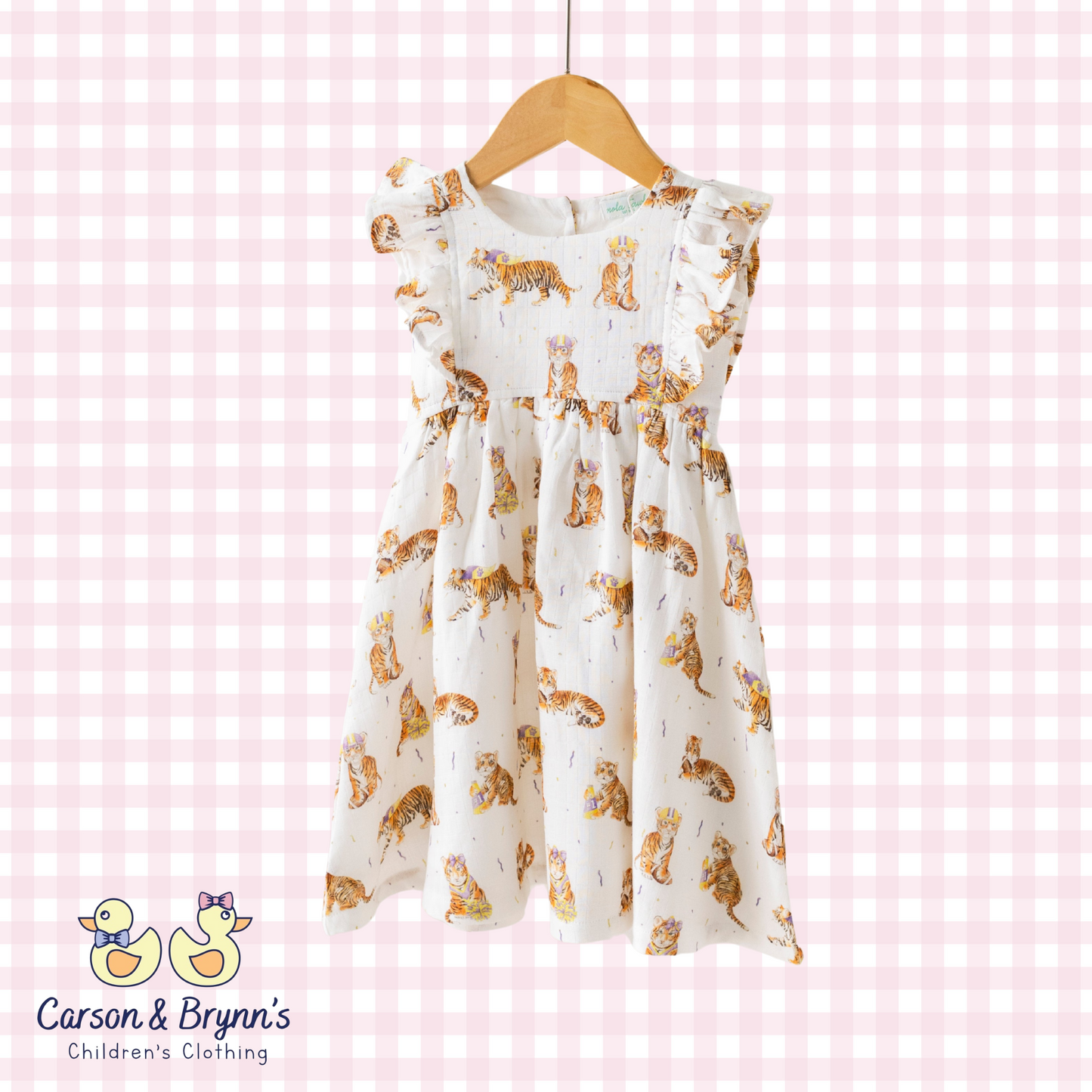 Louisiana Tigers Organic Muslin Dress