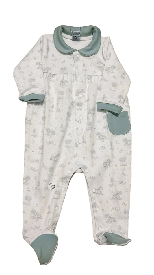 Babidu Farm Toile Romper