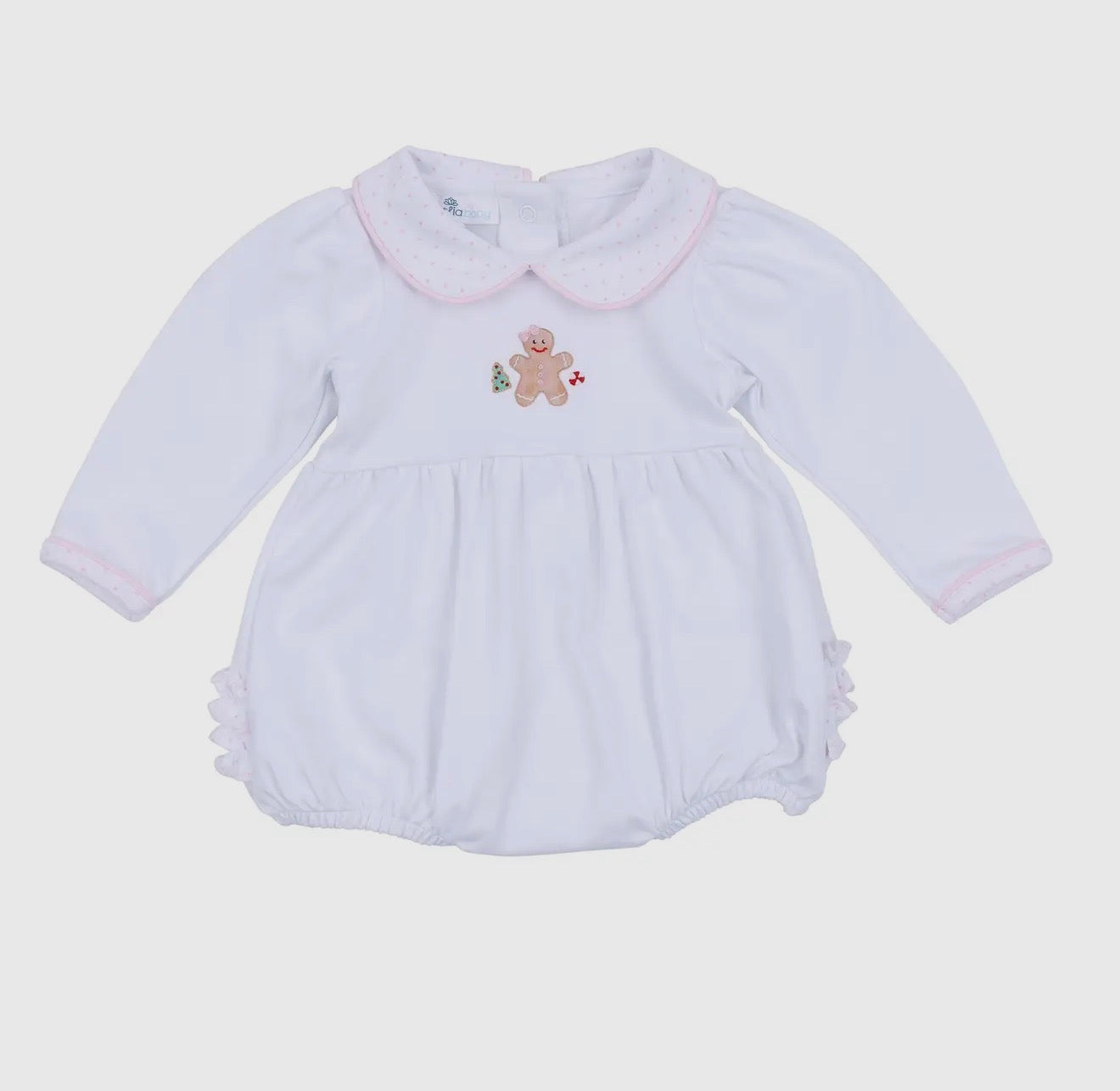 Magnolia Baby Frosted Wonderland Collared Ruffle Bubble