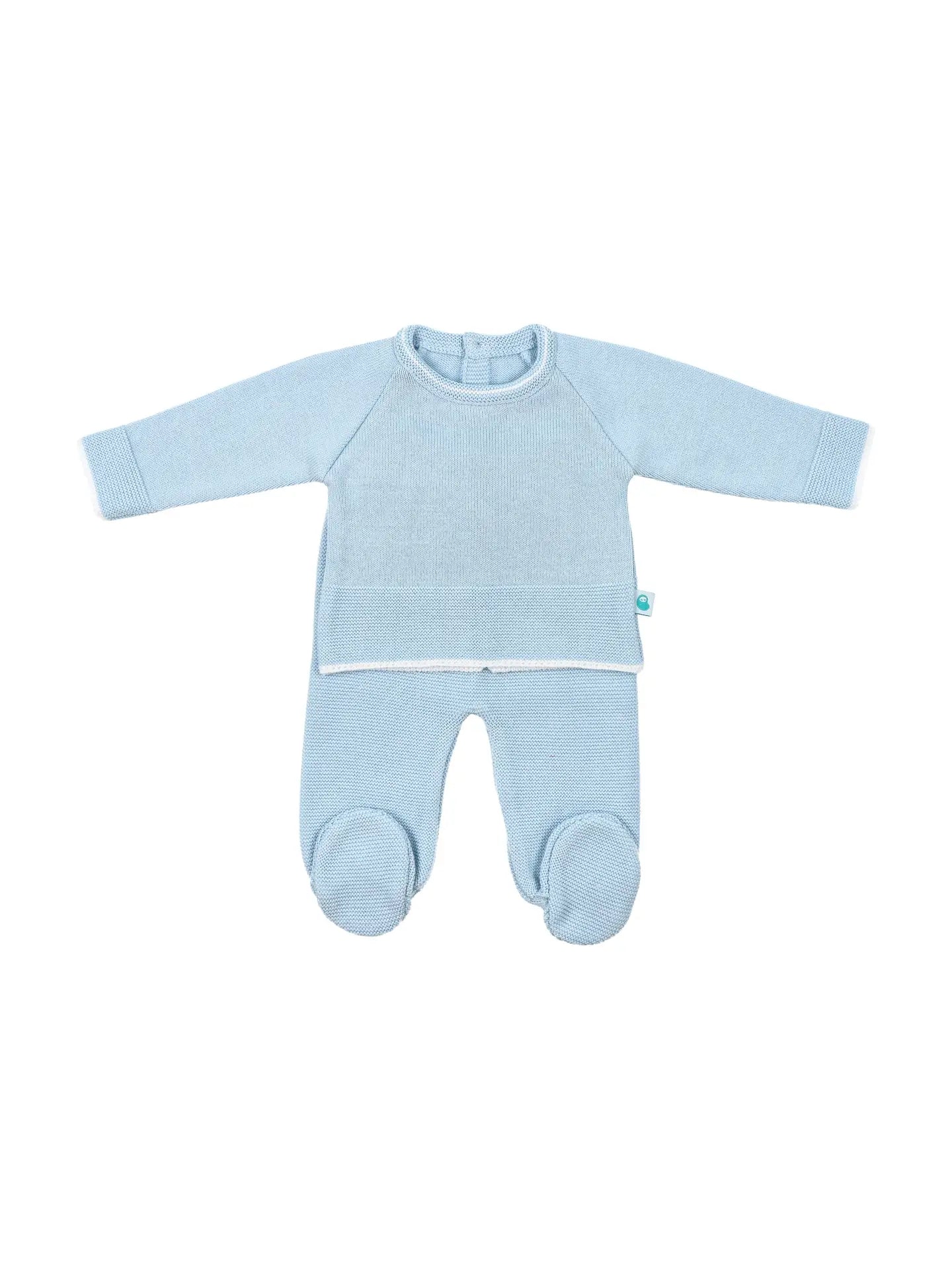 Cotton Knit Set- Serene Blue