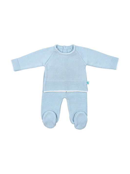 Cotton Knit Set- Serene Blue