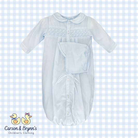 Petit Ami Blue Converter Gown and Hat