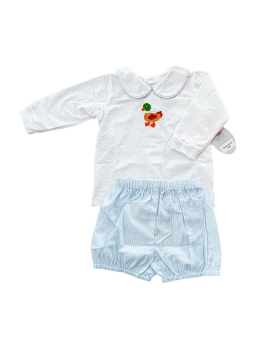 Baby Sen Beau Short Set- Mallard Duck