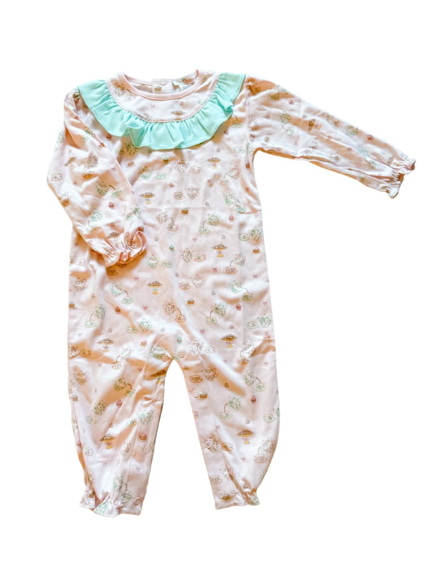 Baby Loren Sweet Tea Party Long Romper