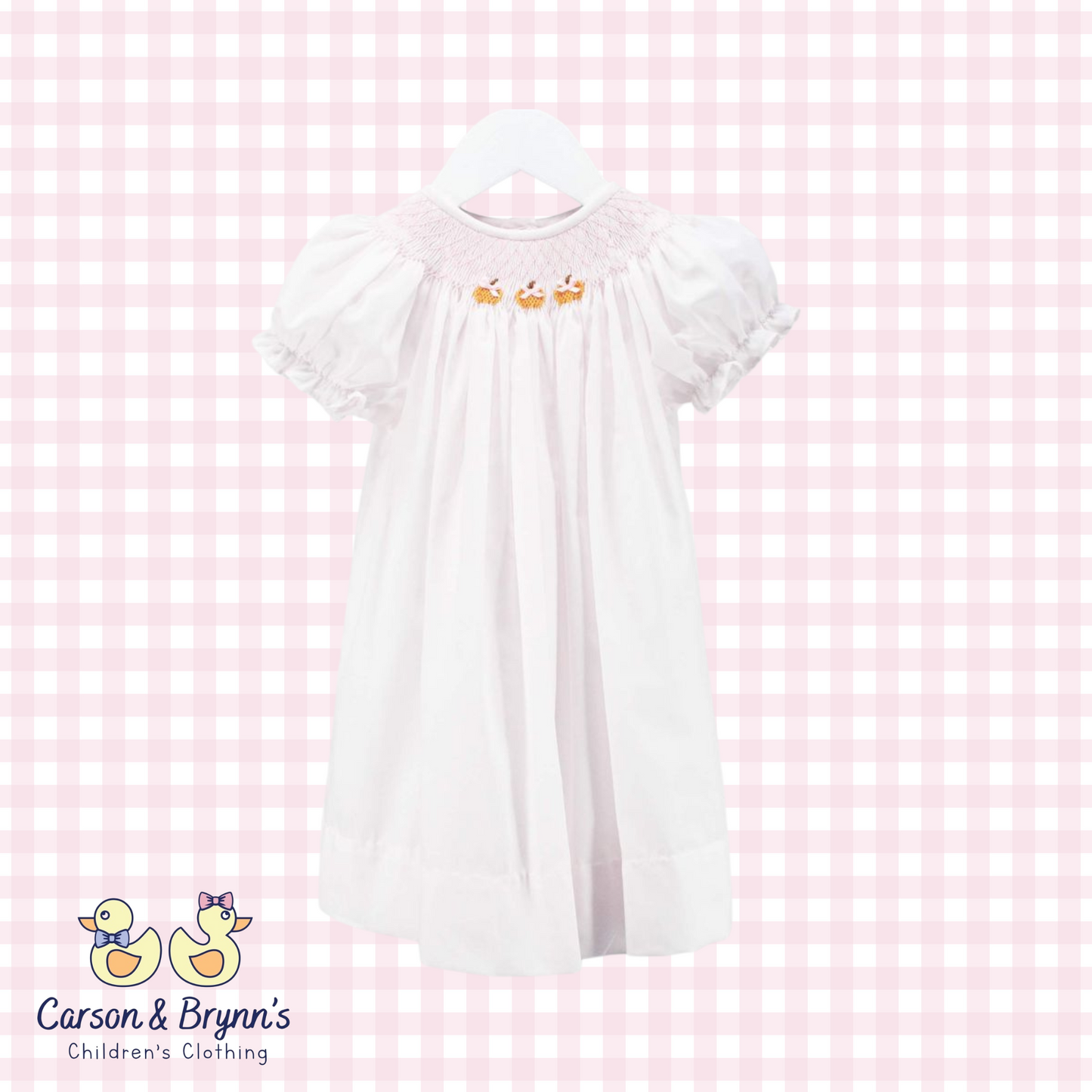 Baby Blessings Pumpkins Geometric Ellie Dress