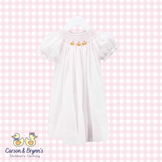 Baby Blessings Pumpkins Geometric Ellie Dress