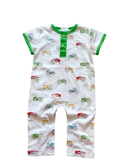 Baby Loren Tractors Long Romper