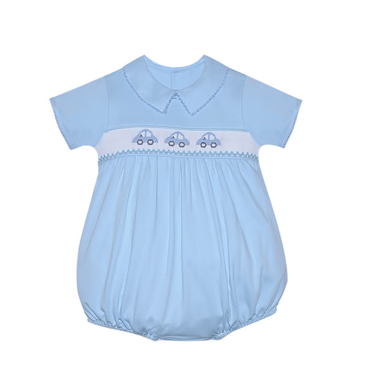 Baby Sen Smocked Cars Bubble