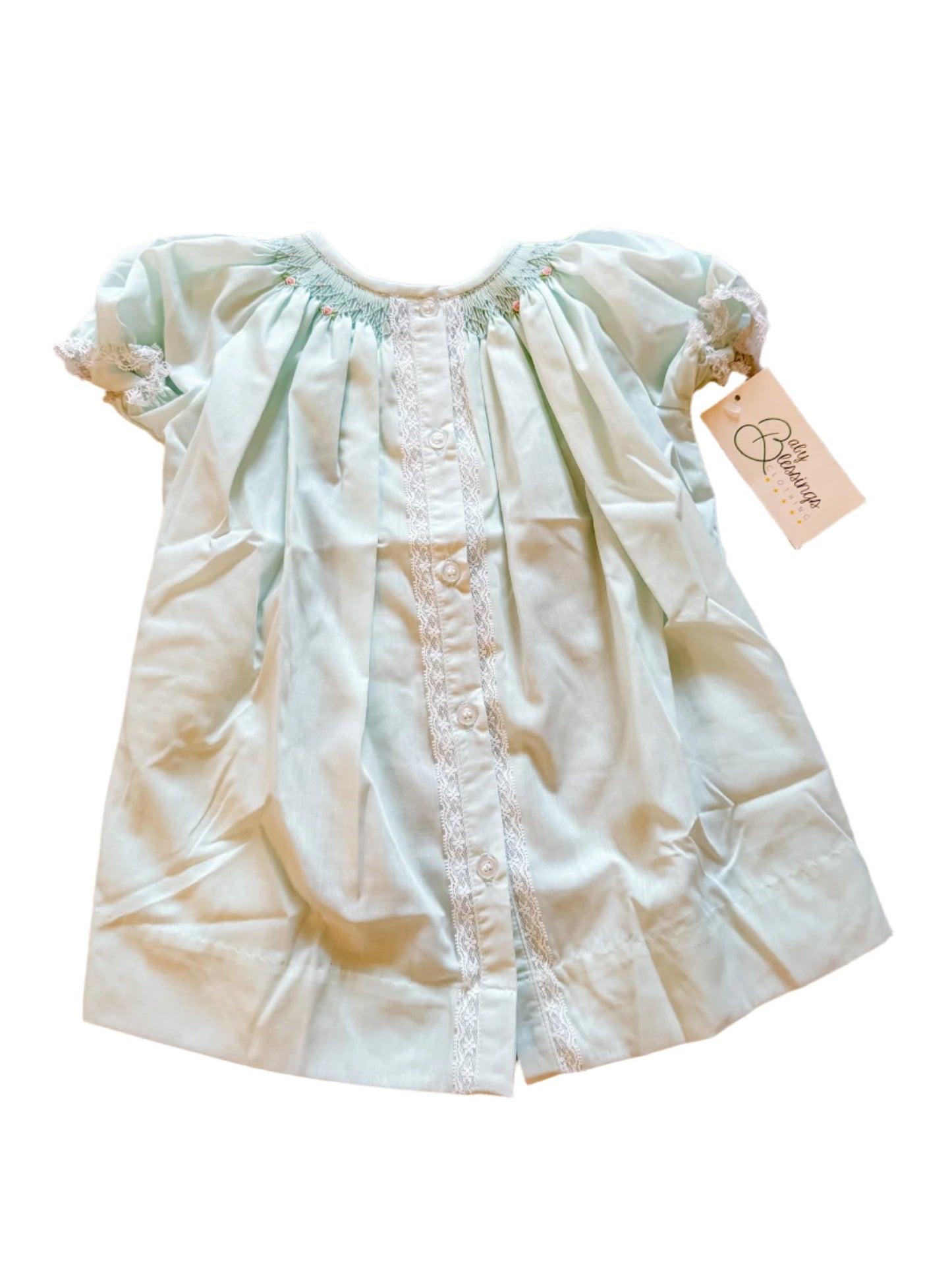 Baby Blessings Sophia Dress- Mint