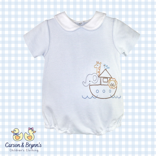 Petit Ami Noah's Ark Knit Bubble- Boys