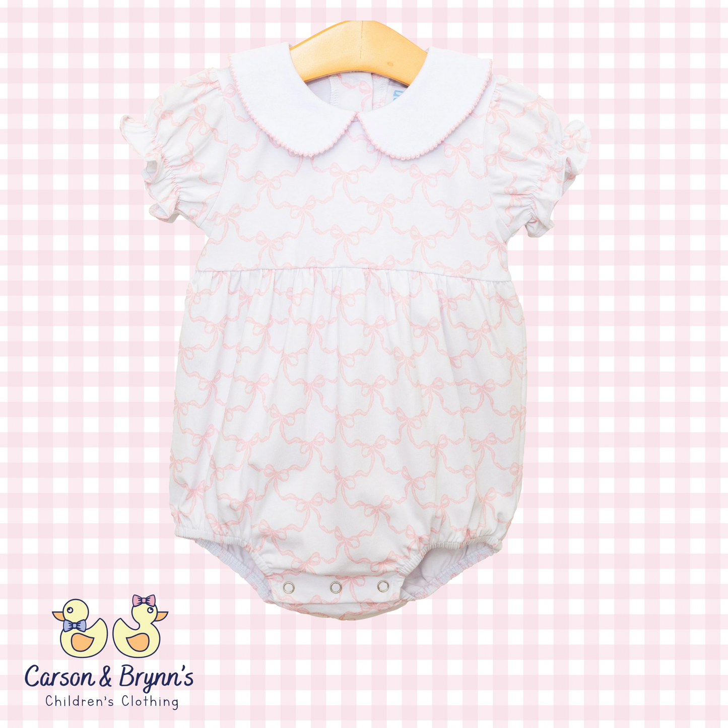 Pink Bow Trellis Charlotte Bubble
