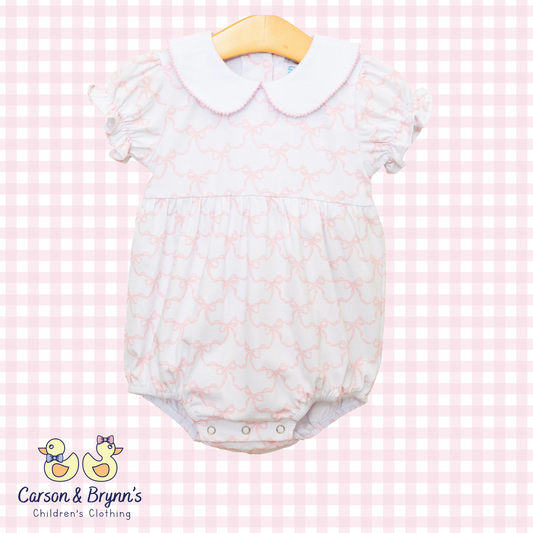 Pink Bow Trellis Charlotte Bubble