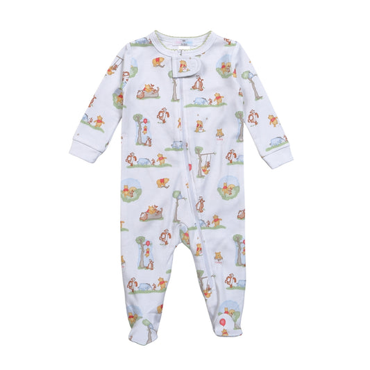 Baby Loren Honey Bear Zipper Footie