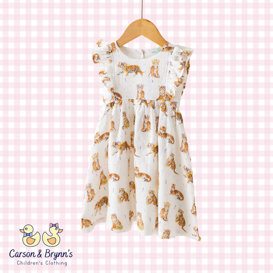 Louisiana Tigers Organic Muslin Dress