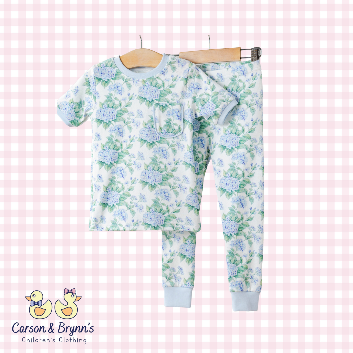 Hydrangea Heaven Cotton Pajama Set