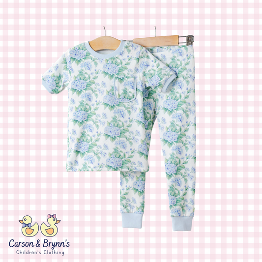 Hydrangea Heaven Cotton Pajama Set