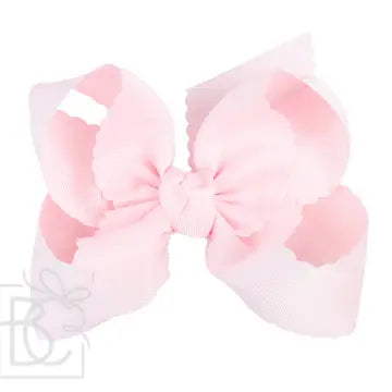 Beyond Creations Large Scalloped Edge Bow- Multiple Colors