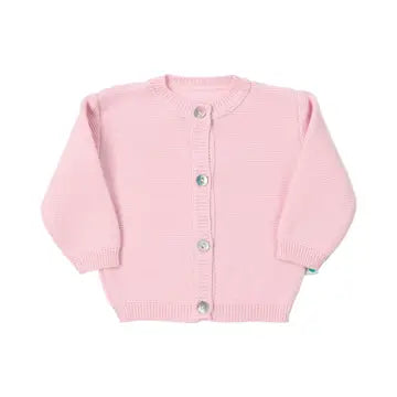 Cotton Knit Baby Sweater- PInk