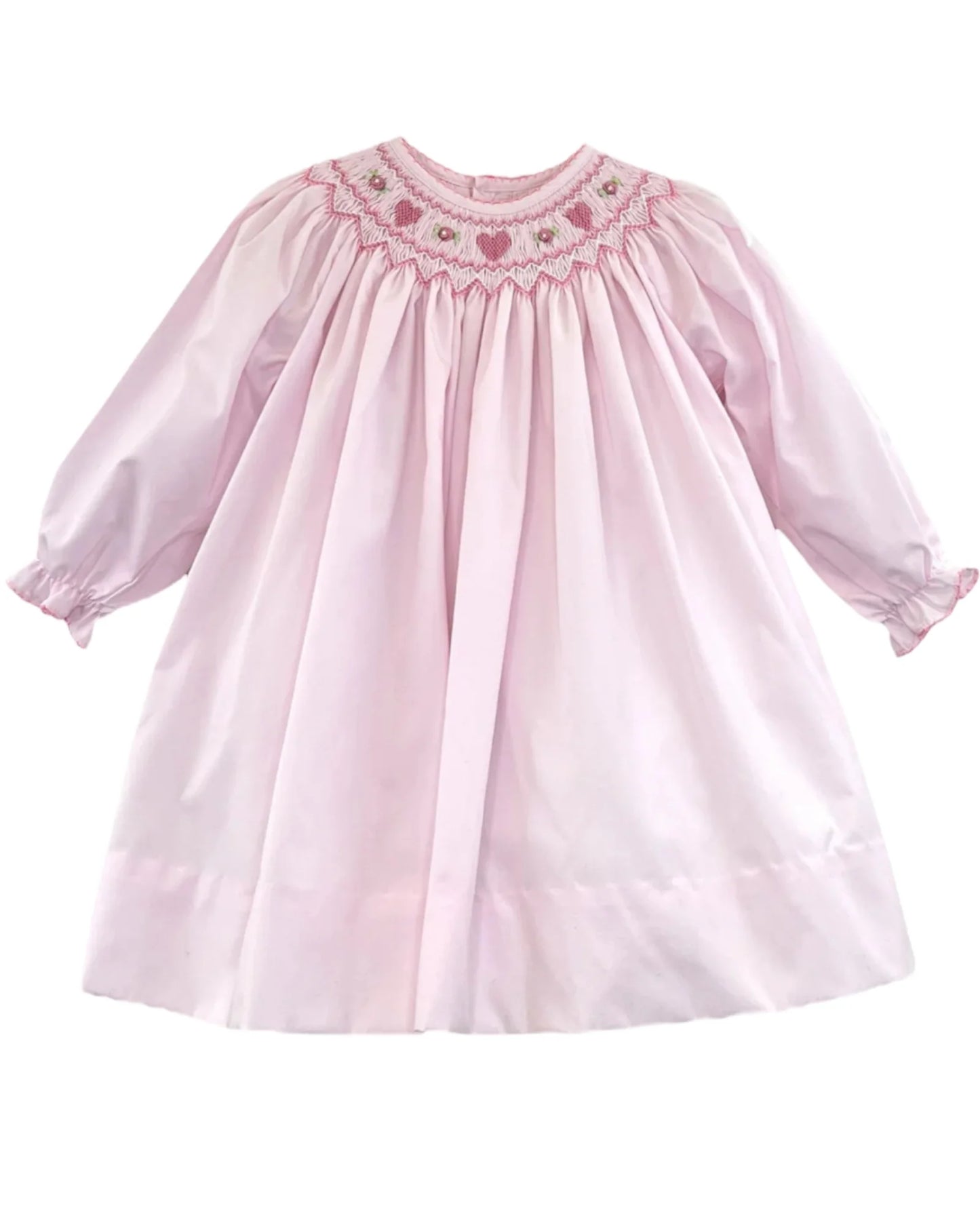 Petit Ami Heart Smocked Dress