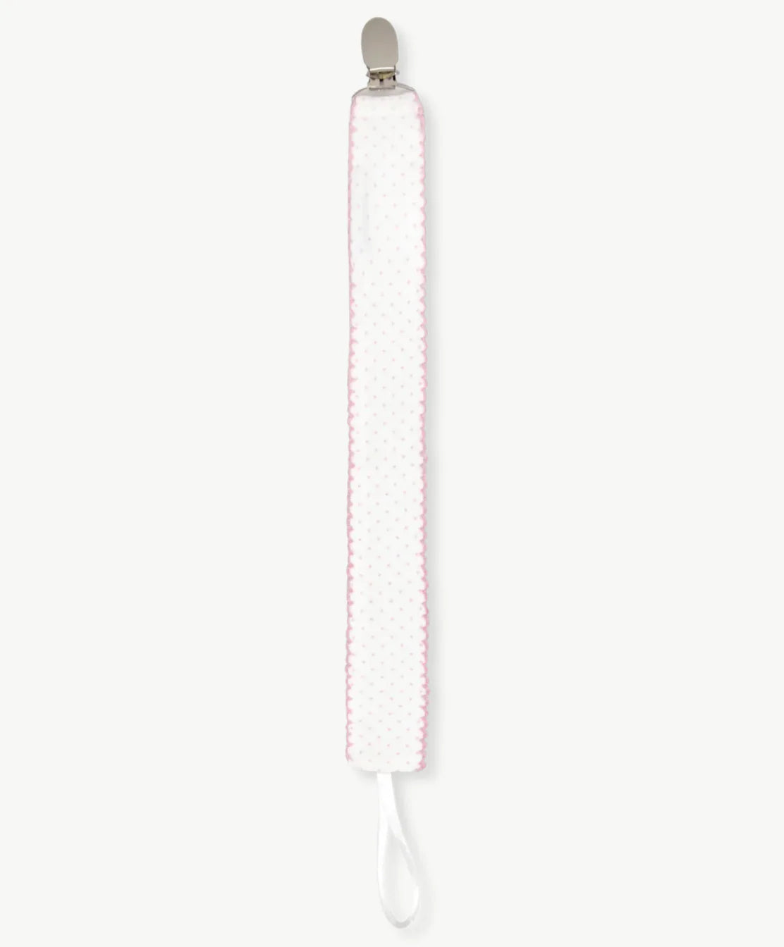 Lullaby Set Legacy Pacifier Clip- Precious Pink Bitty Dot